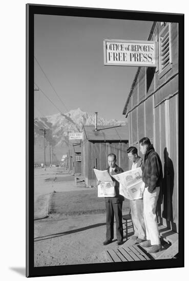 Manzanar Free Press-Ansel Adams-Mounted Art Print