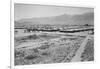 Manzanar from Guard Tower, Summer Heat-Ansel Adams-Framed Art Print