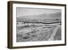 Manzanar from Guard Tower, Summer Heat-Ansel Adams-Framed Art Print