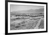 Manzanar from Guard Tower, Summer Heat-Ansel Adams-Framed Art Print