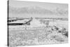 Manzanar from Guard Tower, View West (Sierra Nevada in Background),-Ansel Adams-Stretched Canvas