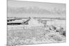 Manzanar from Guard Tower, View West (Sierra Nevada in Background),-Ansel Adams-Mounted Premium Giclee Print