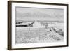 Manzanar Relocation Center from Guard Tower, view west , 1943-Ansel Adams-Framed Photographic Print