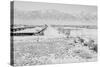 Manzanar Relocation Center from Guard Tower, view west , 1943-Ansel Adams-Stretched Canvas