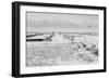 Manzanar Relocation Center from Guard Tower, view west , 1943-Ansel Adams-Framed Photographic Print