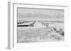 Manzanar Relocation Center from Guard Tower, view west , 1943-Ansel Adams-Framed Photographic Print