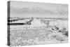 Manzanar Relocation Center from Guard Tower, view west , 1943-Ansel Adams-Stretched Canvas