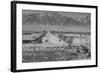 Manzanar Relocation Center from Tower-Ansel Adams-Framed Art Print