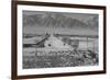 Manzanar Relocation Center from Tower-Ansel Adams-Framed Art Print