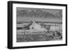 Manzanar Relocation Center from Tower-Ansel Adams-Framed Art Print