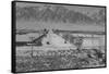 Manzanar Relocation Center from Tower-Ansel Adams-Framed Stretched Canvas