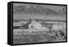 Manzanar Relocation Center from Tower-Ansel Adams-Framed Stretched Canvas