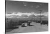 Manzanar Street Scene, Spring-Ansel Adams-Stretched Canvas