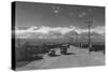 Manzanar Street Scene, Spring-Ansel Adams-Stretched Canvas