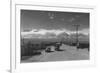 Manzanar Street Scene, Spring-Ansel Adams-Framed Premium Giclee Print