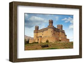 Manzanares Real Castle Spain-null-Framed Art Print