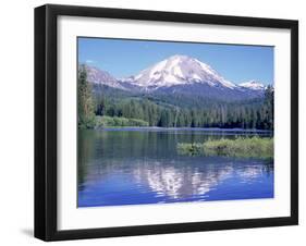 Manzanita Lake, Lassen Volcanic National Park, CA-Mark Gibson-Framed Photographic Print