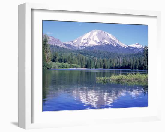 Manzanita Lake, Lassen Volcanic National Park, CA-Mark Gibson-Framed Photographic Print