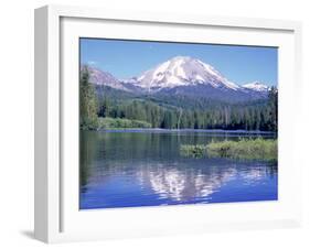 Manzanita Lake, Lassen Volcanic National Park, CA-Mark Gibson-Framed Photographic Print