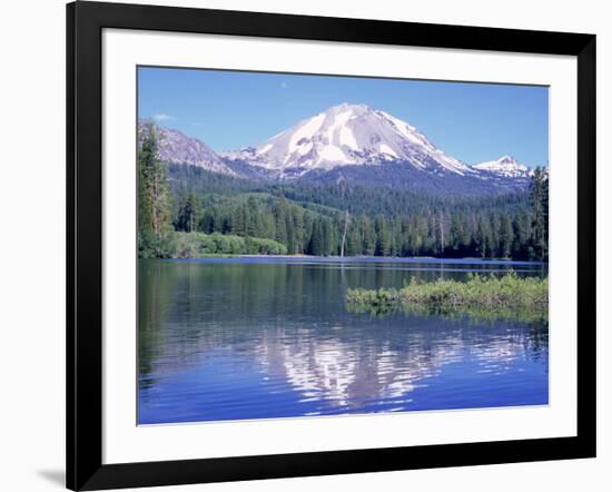 Manzanita Lake, Lassen Volcanic National Park, CA-Mark Gibson-Framed Photographic Print