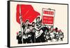 Mao's Words Bring Joy-Chinese Government-Framed Stretched Canvas