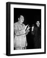 Mao Tse Toung and Lin Piao, C. 1966-null-Framed Photo