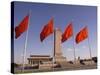 Mao Tse-Tung Memorial and Monument to the People's Heroes, Tiananmen Square, Beijing, China-Adam Tall-Stretched Canvas