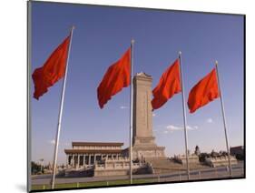 Mao Tse-Tung Memorial and Monument to the People's Heroes, Tiananmen Square, Beijing, China-Adam Tall-Mounted Photographic Print