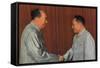 Mao Zedong and Deng Xiaoping, Chinese Communist Leaders, C1960S-null-Framed Stretched Canvas