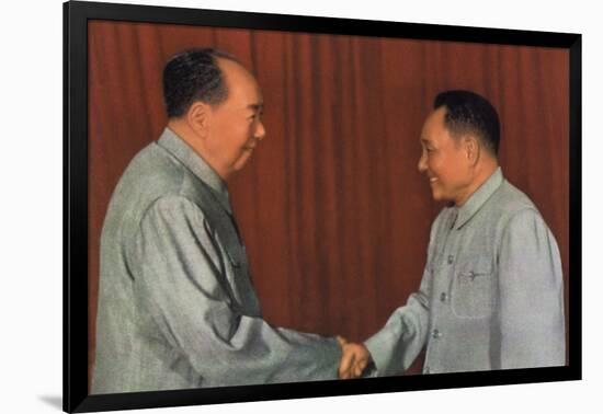 Mao Zedong and Deng Xiaoping, Chinese Communist Leaders, C1960S-null-Framed Giclee Print