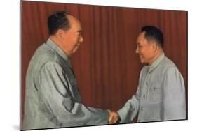 Mao Zedong and Deng Xiaoping, Chinese Communist Leaders, C1960S-null-Mounted Giclee Print