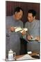 Mao Zedong and Zhou Enlai, Chinese Communist Leaders, C1950S-null-Mounted Giclee Print