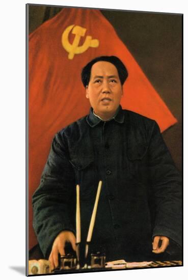 Mao Zedong, Chinese Communist Revolutionary and Leader, C1950S-C1960S-null-Mounted Giclee Print