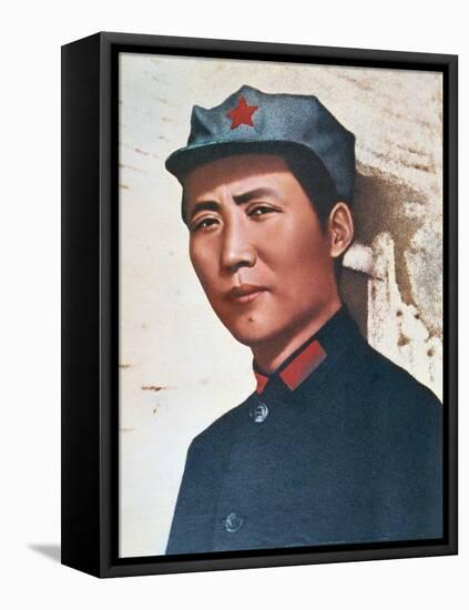 Mao Zedong in Northern Shensi, 1936-Chinese Photographer-Framed Stretched Canvas