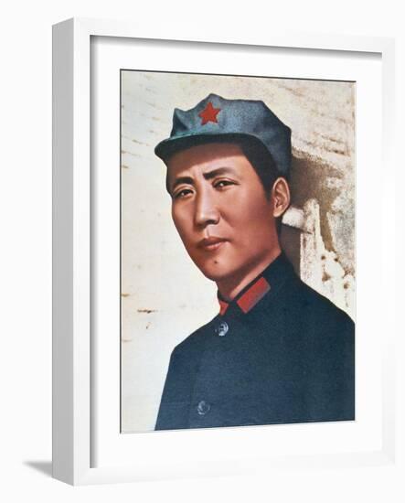 Mao Zedong in Northern Shensi, 1936-Chinese Photographer-Framed Giclee Print