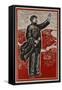 Mao Zedong Portrait, Chinese Woodblock Propaganda Poster-null-Framed Stretched Canvas