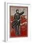 Mao Zedong Portrait, Chinese Woodblock Propaganda Poster-null-Framed Giclee Print