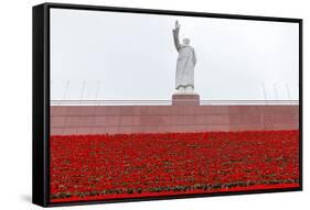 Mao Zedong Statue, Chengdu, Sichuan Province, China-Paul Souders-Framed Stretched Canvas