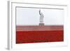 Mao Zedong Statue, Chengdu, Sichuan Province, China-Paul Souders-Framed Photographic Print