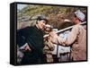 Mao Zedong Talking to Veterans of the 'Long March' at Yangchailing, Yenan, in 1937-Chinese Photographer-Framed Stretched Canvas