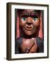 Maori Carving on Arataki Visitors Centre, Waitakere Ranges, Auckland-David Wall-Framed Photographic Print