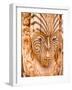 Maori Carvings, Whakarewarewa Thermal Reserve, North Island, New Zealand, Pacific-Ben Pipe-Framed Photographic Print