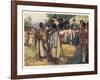 Maori Chiefs Recognise British Sovereignty by Signing the Treaty of Waitangi-A.d. Mccormick-Framed Art Print