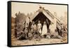 Maori Family, New Zealand, circa 1880s-New Zealander Photographer-Framed Stretched Canvas