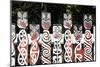 Maori Fence Rotorua N. Zealand-null-Mounted Art Print