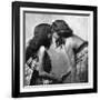 Maori Girls Rubbing Noses, C1920-null-Framed Giclee Print