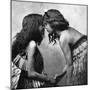 Maori Girls Rubbing Noses, C1920-null-Mounted Giclee Print