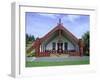 Maori Marae, or Meeting House, at Putiki, North Island, New Zealand-Robert Francis-Framed Photographic Print