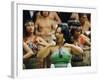 Maori Poi Dancers, Waitangi, North Island, New Zealand-Julia Thorne-Framed Photographic Print