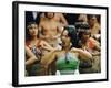 Maori Poi Dancers, Waitangi, North Island, New Zealand-Julia Thorne-Framed Photographic Print